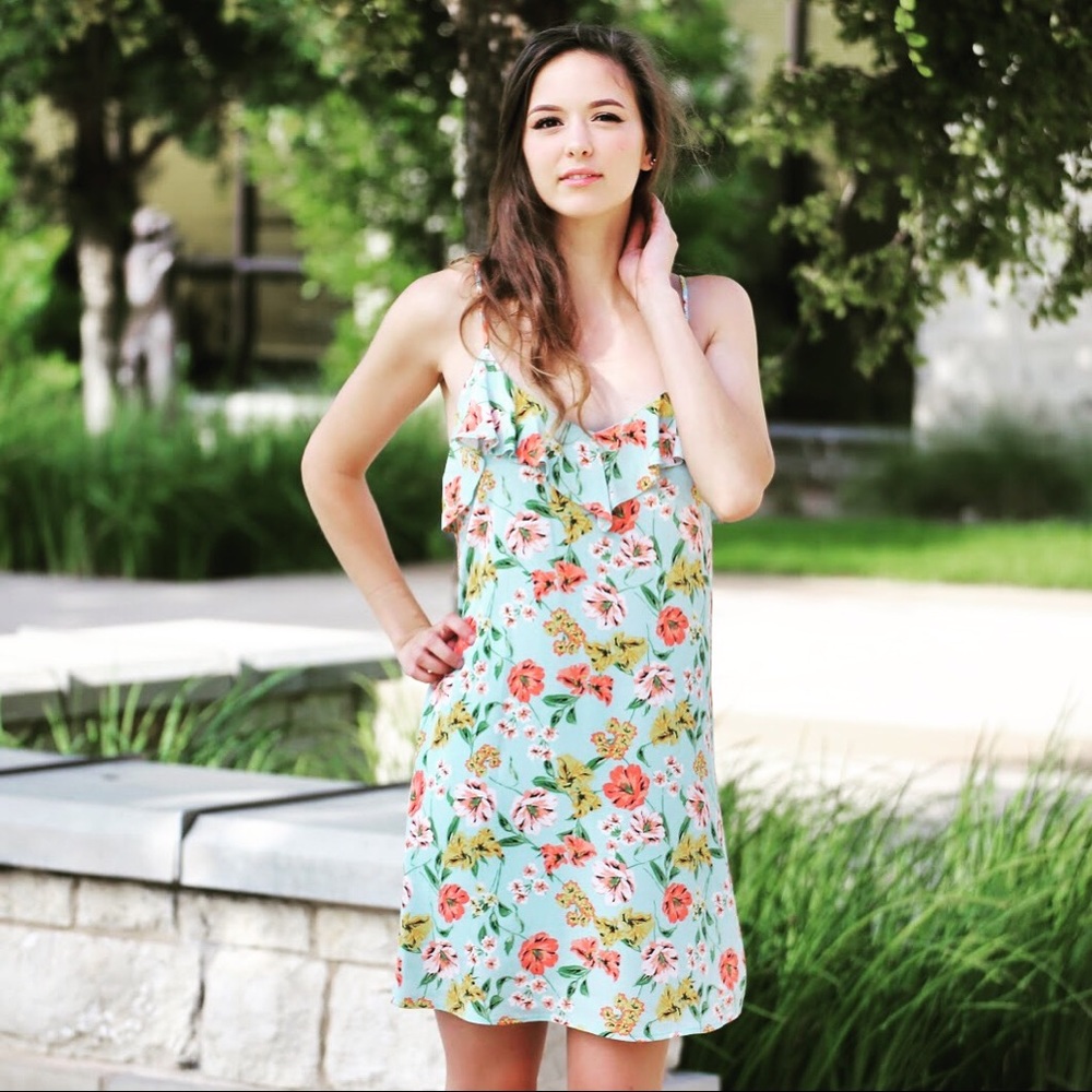 SALE!! Light blue floral Summer dress.